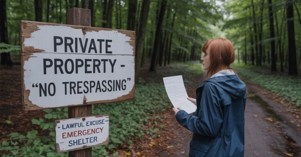 what is a lawful excuse for trespass​